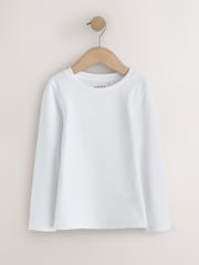 Chocolate Brown Spot Long Sleeve Ribbed T-Shirts 4 Pack (3-16yrs) - Image 6 of 8
