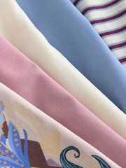 Lilac Purple Unicorn Long Sleeve T-Shirts 5 Pack (3-16yrs) - Image 8 of 9