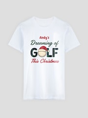 Personalised Dreaming of Golf Christmas Pyjamas by My Amerian Golf - Image 2 of 6