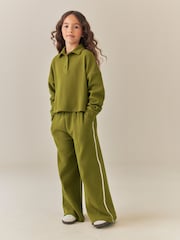 Olive Green Rugby Wide Leg Set (3-16yrs) - Image 1 of 11