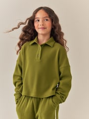 Olive Green Rugby Wide Leg Set (3-16yrs) - Image 3 of 11