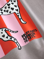 Gris Dalmation - T-shirt graphique oversize Kendra Dandy (3-16ans) - Image 8 de 9