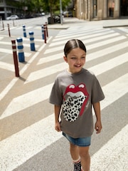 Charcoal Grey Rolling Stones Oversized T-Shirt (3-16yrs) - Image 1 of 7