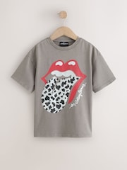 Charcoal Grey Rolling Stones Oversized T-Shirt (3-16yrs) - Image 4 of 7