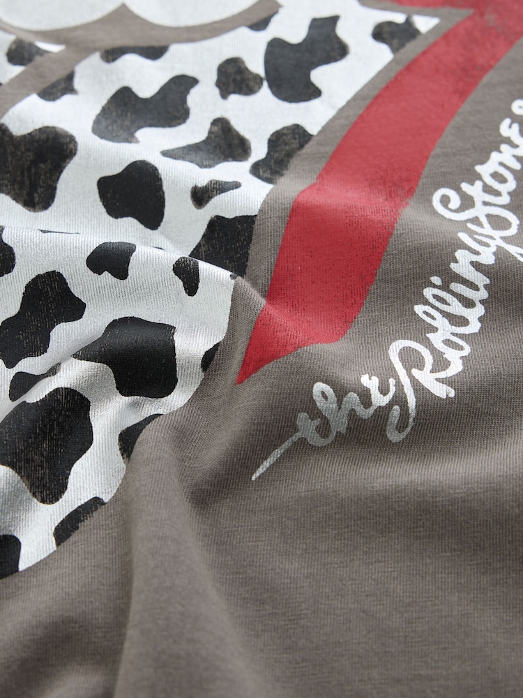 Charcoal Grey Rolling Stones Oversized T-Shirt (3-16yrs) - Image 7 of 7
