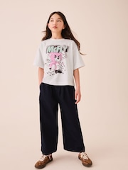 White McFly Oversized Boxy Graphic T-Shirt (3-16yrs) - Image 2 of 4