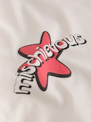 Cream Disney Stitch Oversized Graphic T-Shirt (3-16yrs) - Image 7 of 8