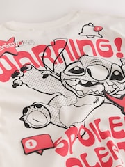 Cream Disney Stitch Oversized Graphic T-Shirt (3-16yrs) - Image 8 of 8