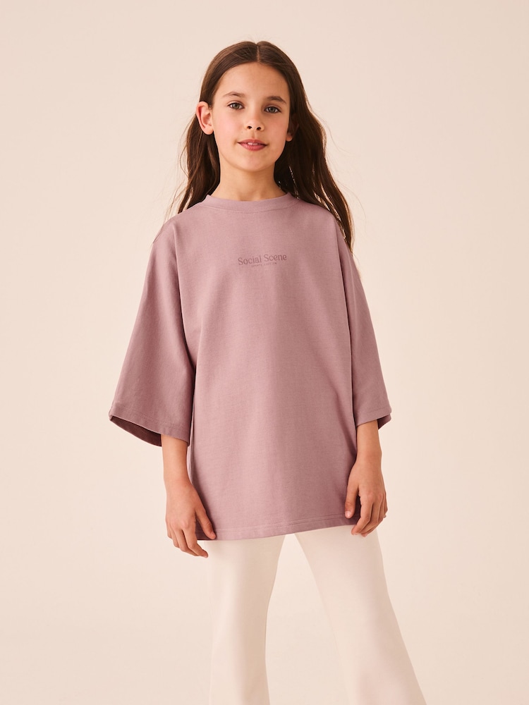 Rosa - Oversize-T-Shirt mit Grafik (3–16 J.) - Bild 1 von 9 Rosa - Oversize-T-Shirt mit Grafik (3–16 J.) - Bild 1 von 9