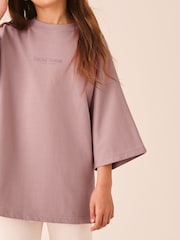 Rosa - Oversize-T-Shirt mit Grafik (3–16 J.) - Bild 4 von 9