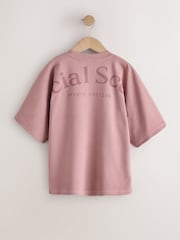 Rosa - Oversize-T-Shirt mit Grafik (3–16 J.) - Bild 7 von 9