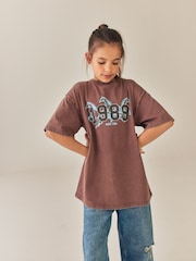 Brown Horse Oversized Graphic T-Shirt (3-16yrs) - Image 1 of 5