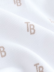 Baker by Ted Baker Stone Textured Dungaree and All Over Print Polo Shirt Set - Image 8 of 9