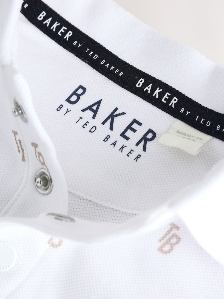 Baker by Ted Baker Stone Textured Dungaree and All Over Print Polo Shirt Set - Image 9 of 9 Baker by Ted Baker Stone Textured Dungaree and All Over Print Polo Shirt Set - Image 9 of 9