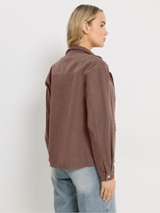 Long Tall Sally Brown Funnel Neck Jacket - Image 2 of 5