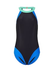 Long Tall Sally Black Sporty Colourblock Swimsuit - Image 6 of 6