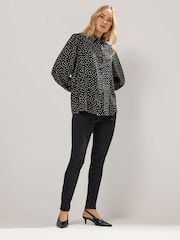Long Tall Sally Black Spot Balloon Sleeve Shirt - Image 3 of 5