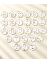 Posh Totty Designs Gold Plated Rope Initial Disc Necklace - Image 3 of 4