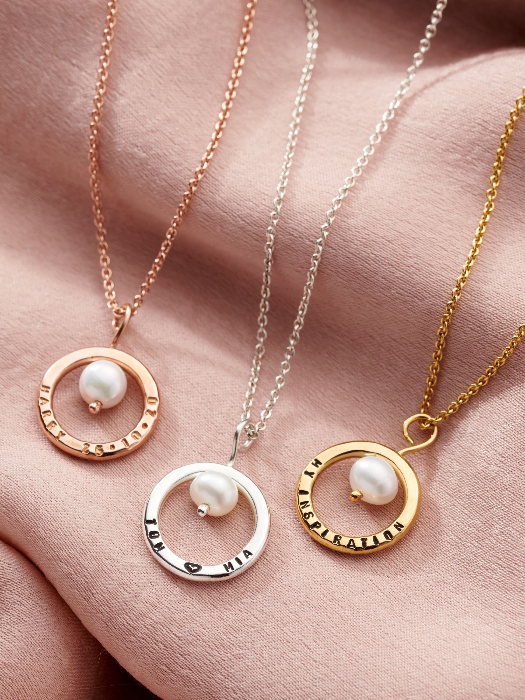 Buy Posh Totty Designs Mini Personalised Pearl Circle Necklace From buy-posh-totty-designs-mini-personalised-pearl-circle-necklace-from