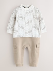 Baker by Ted Baker Letter Print Mockable Rompersuit - Image 1 of 7