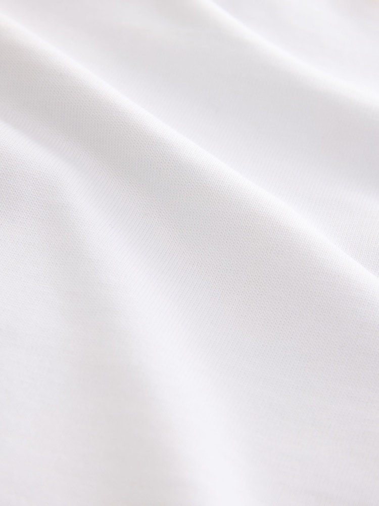 White Relaxed Fit Graphic Print Heavy Weight T-Shirt - Image 11 of 11