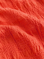 Orange Shirred Modal Scoop Neck Vest - Image 5 of 6