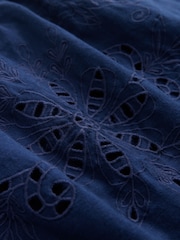 Navy Broderie Sleeveless Bandana Cami - Image 6 of 7