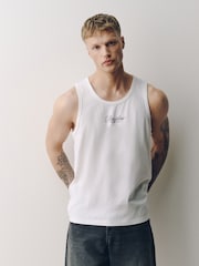 Black/White/Grey Graphic Vests 3 Pack - Image 3 of 15