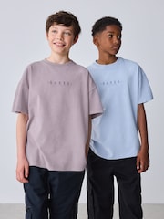 Baker by Ted Baker Blue/Pink Washed T-Shirts 2 Pack - Image 5 of 17