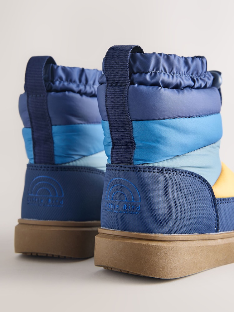 Little Bird Navy Rainbow Waterproof Snowboots - Image 4 of 4