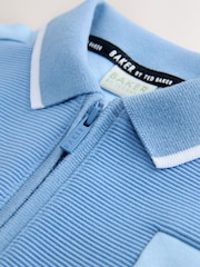 Baker by Ted Baker Textured Polo Shirt and Shorts Set - Image 3 of 6