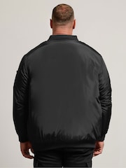 BadRhino Big & Tall Black Bomber Jacket - Image 3 of 6