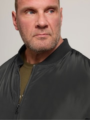 BadRhino Big & Tall Black Bomber Jacket - Image 4 of 6