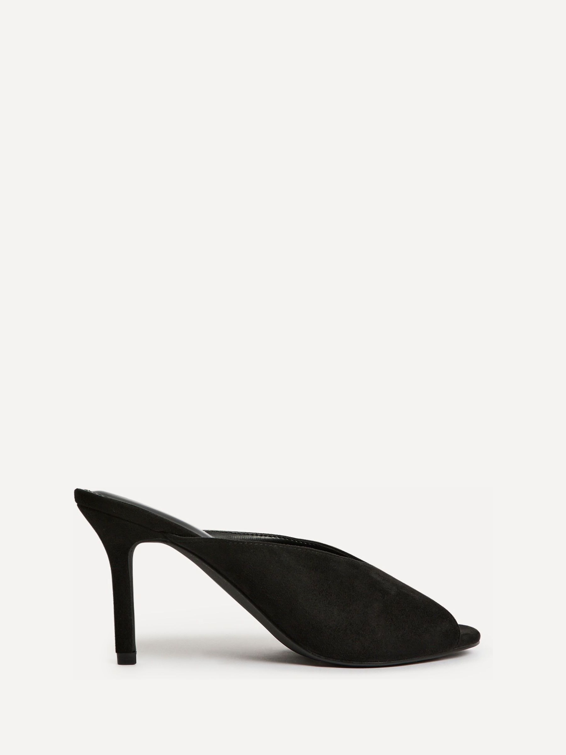 Buy Linzi Black Marseille Peep Toe Mule Heels from Next India