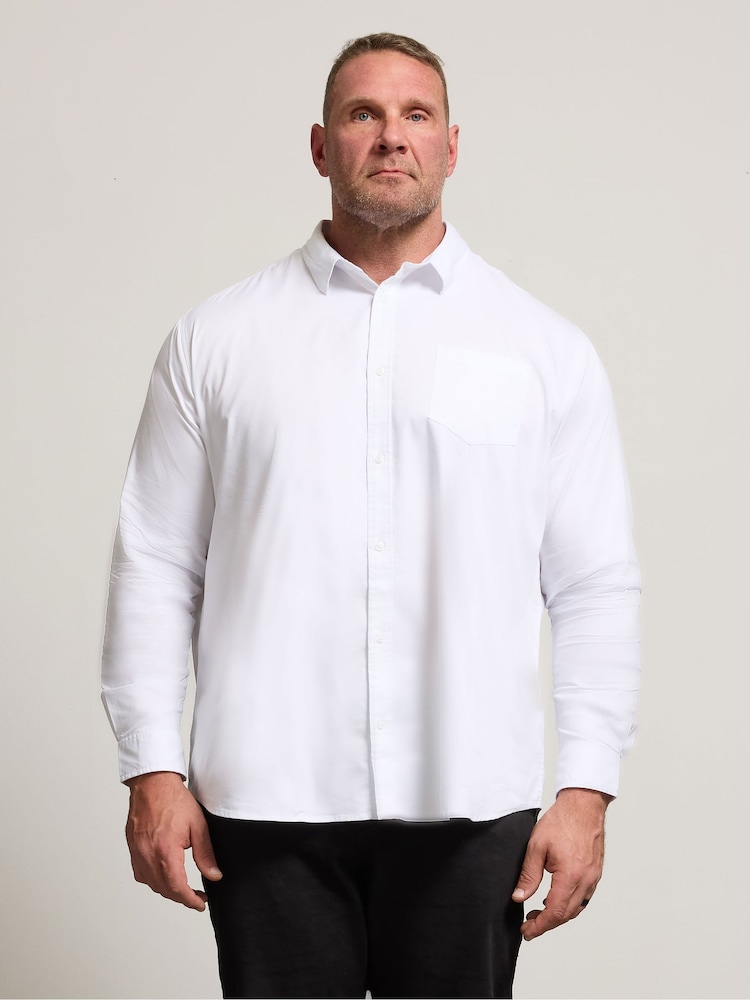 BadRhino Big & Tall White Long Sleeve Shirt - Image 1 of 6 BadRhino Big & Tall White Long Sleeve Shirt - Image 1 of 6