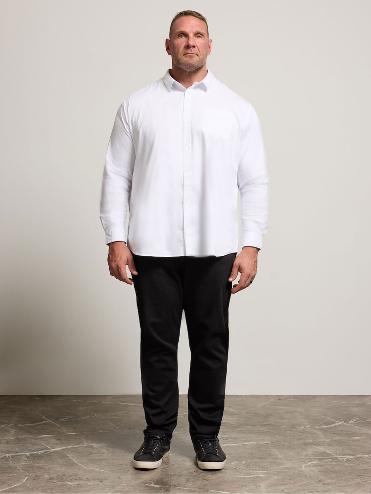 BadRhino Big & Tall White Long Sleeve Shirt - Image 2 of 6 BadRhino Big & Tall White Long Sleeve Shirt - Image 2 of 6