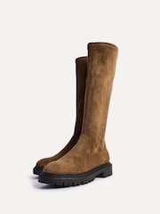 Brun clair - Bottes hautes extensibles Linzi Hallie - Image 4 sur 5