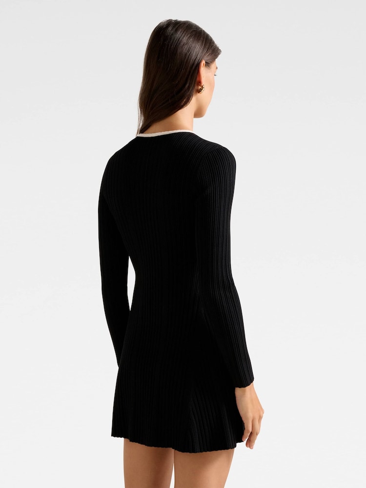 Buy Forever New Black Brielle Fit and Flare Knitted Mini Dress from the Next UK online shop Buy Forever New Black Brielle Fit and Flare Knitted Mini Dress from the Next UK online shop