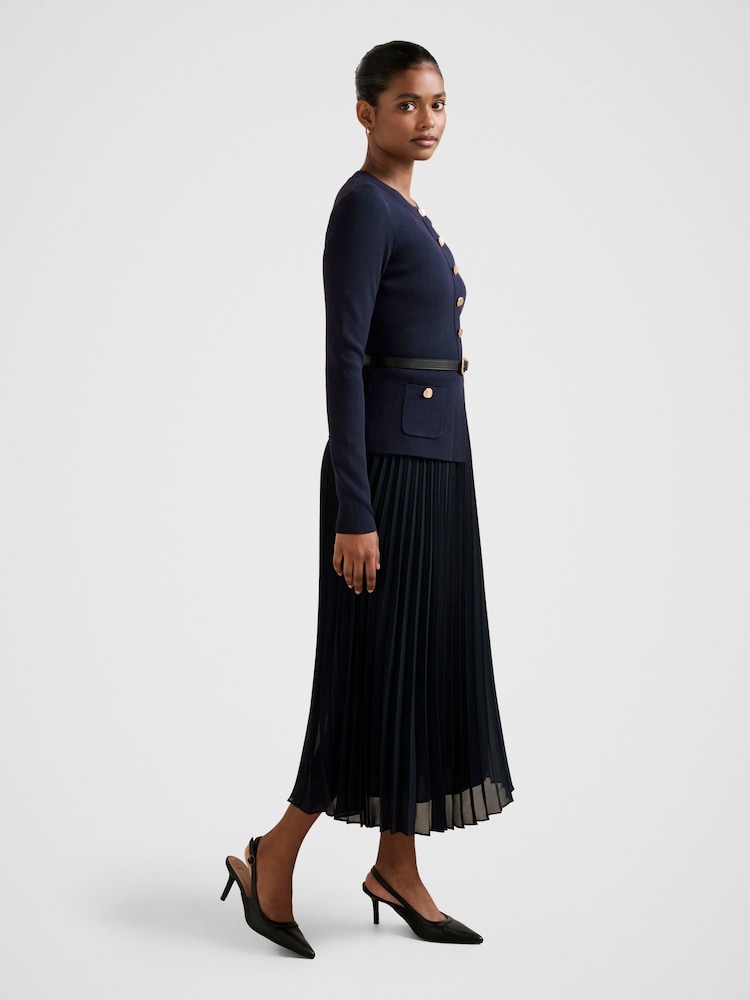 Forever New Blue Daphne Petite Midi Dress - Image 2 of 4 Forever New Blue Daphne Petite Midi Dress - Image 2 of 4