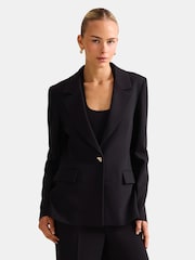 Forever New Black Victoria Single Breasted Blazer - Image 1 of 5