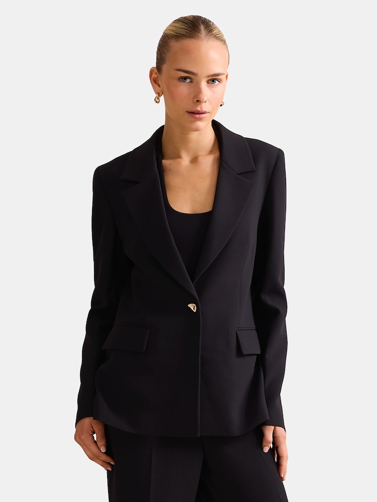 Forever New Black Victoria Single Breasted Blazer - Image 1 of 5 Forever New Black Victoria Single Breasted Blazer - Image 1 of 5