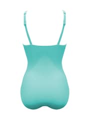 Aqua - Pour Moi Free Spirit Figurformender Badeanzug mit verdrehter Vorderseite - Bild 5 von 5