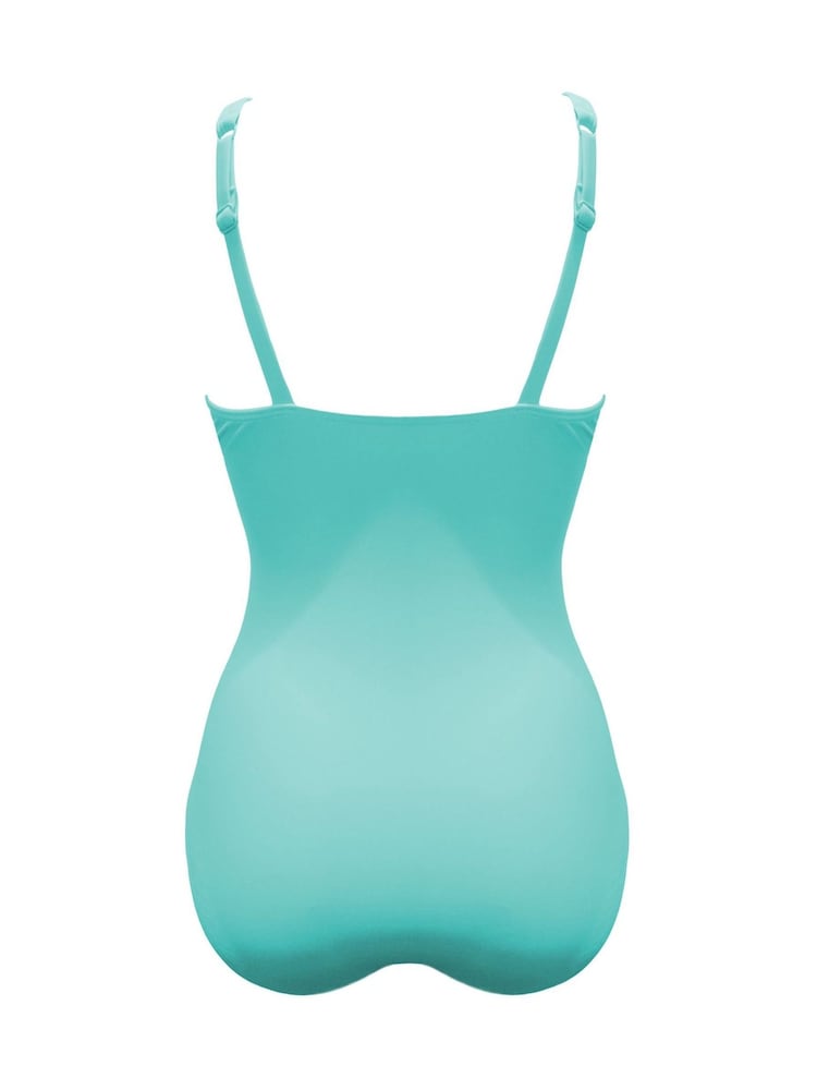 Aqua - Pour Moi Free Spirit Figurformender Badeanzug mit verdrehter Vorderseite - Bild 5 von 5