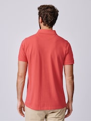 Aubin Pink Oliver Pique Polo Shirt - Image 2 of 3