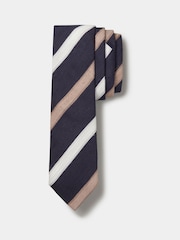 Aubin Blue Silk Slub Tie - Image 1 of 2