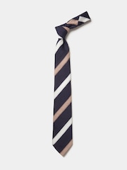 Aubin Blue Silk Slub Tie - Image 2 of 2