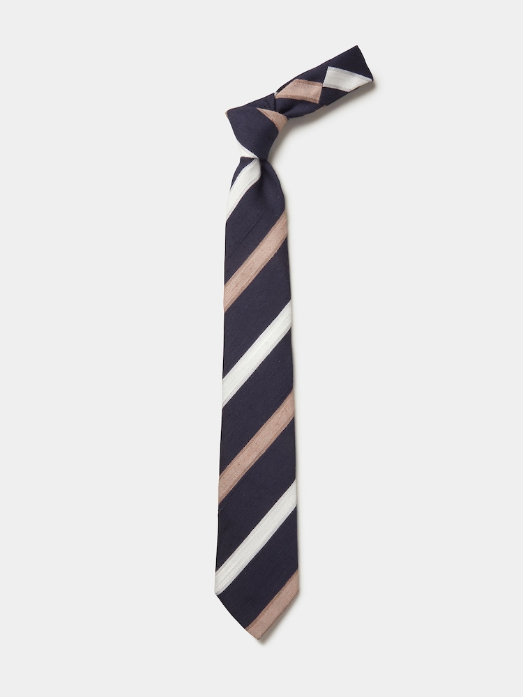 Aubin Blue Silk Slub Tie - Image 2 of 2