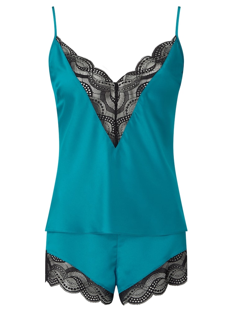 Ann Summers Green Adoration Satin Lace Cami Set - Image 6 of 6 Ann Summers Green Adoration Satin Lace Cami Set - Image 6 of 6