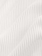 White Ottoman Single N.Premium Short Sleeve Textured T-Shirt - Image 8 of 8