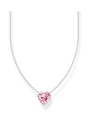 Thomas Sabo Pink Necklace With Heart Shaped Pendant - Image 1 of 3